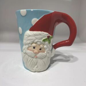 2016 Fitz And Floyd Holiday Hoot 14 Oz Santa Mug